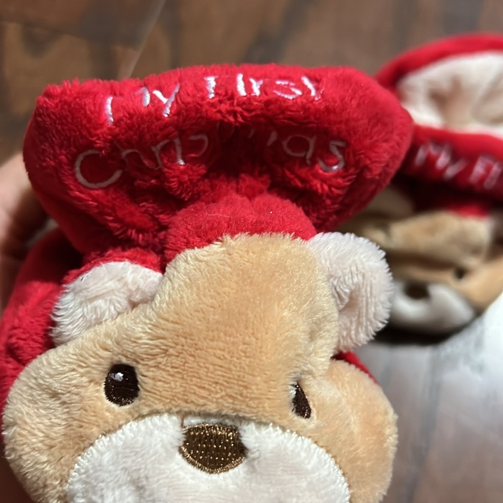 My First Christmas Booties - Picture 2 of 4